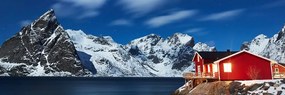 Stampa su tela – Paesaggio notturno in Norvegia