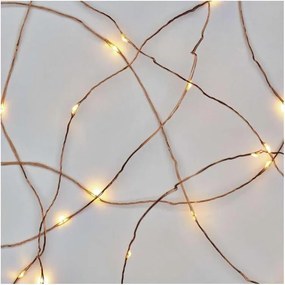 Catena luminosa LED da esterno 40xLED/9m IP44, bianco caldo