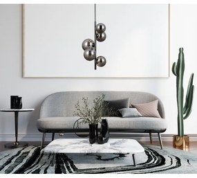 ITALUX PND-406007-V5A-BCR - Lampadario a sospensione con supporto rigido CANELLO 5xG9/5W/230V nero