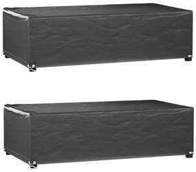 Coperture Mobili Giardino 2pz 8occhielli 125x70x35 Rettangolari /