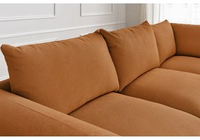 Divano angolare arancione Ernest – Bobochic Paris