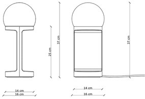 Lampada Da Tavolo Classica Habea Ceramica Verde Bali 1 Luce E14