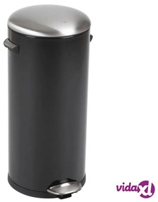EKO Pattumiera a Pedale BelleDeluxe 30 L Nero Opaco