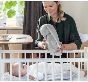 Moonie - Amico di coccole con una melodia e luce coniglietto argento