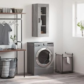 Mobile A Parete Grigio Sonoma 34,5x34x90 Cm /