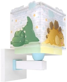 Dalber 63459 - Lampada da parete per bambini BABY DINOS 1xE27/15W/230V multicolore