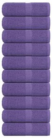 Asciugamani Ospiti 10 Pz Viola 30x50 Cm 360 G/m² 100% Cotone /