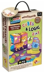 Gioco Educativo Lisciani Giochi Cubes &amp; Logic 2 in1 (FR)