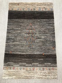 Loribaft Tappeto 80 x 140 Marrone (Iran) Annodato A Mano