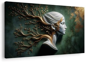 Quadro su tela – Dea serena con i rami della vita