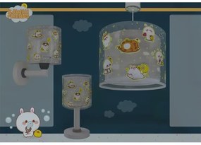 Dalber 41761E - Lampada da tavolo LED per bambini KAWAII FRIENDS 1xG4/4W/230V grigia