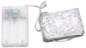 Aigostar - Catena luminosa natalizia a LED 20xLED/3xAA 2m bianco caldo argento