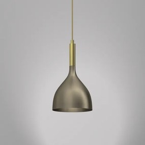 Lampadario a sospensione con filo NOAK 1xE27/15W/230V ottone/oro