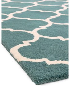 Tappeto in lana blu tessuto a mano 80x150 cm Albany - Asiatic Carpets