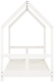 Giroletto per bambini bianco 80x160cm in legno massello di pino