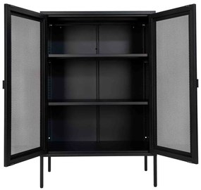 Vetrina in metallo nero 80x120 cm Melbourne - House Nordic