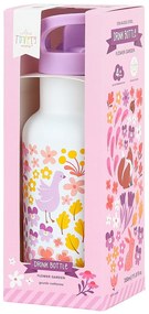 A Little Lovely Company - borraccia in acciaio inox, 350 ml - giardino fiorito