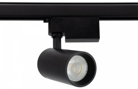 Faro LED 20W Trifase Nero 60°, 120lm/W, CRI92, no Flickering - BRIDGELUX LED Colore  Bianco Naturale 4.000K