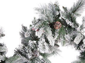 Festone natalizio innevato LED 180 cm WHITEHORN Beliani