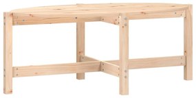 Tavolino da salotto 118x63x45 cm in legno massello di pino
