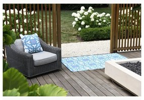 Tappeto per esterni bifacciale grigio-blu in plastica riciclata , 150 x 240 cm Seville - Fab Hab