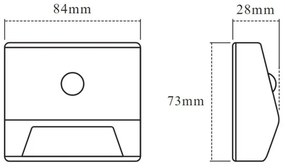 Osram - Lampada per scale a LED con sensore NIGHTLUX LED/0,25W/3xAAA IP54