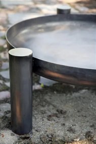 Braciere Da Giardino A Legna Artigianale In Acciaio Design Palma 70 Cm Cook King