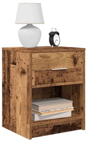 Comodino Con Cassetto Legno Antico 40x34x50 Cm /