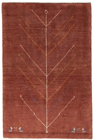 Gabbeh Tappeto 130x80 Rosso (Iran) Annodato A Mano