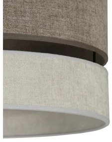 Duolla - Lampadario a plafone DOUBLE 1xE27/15W/230V diametro 40 cm marrone/grigio