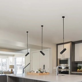 Lampadario a stelo 1xGU10/35W/230V nero