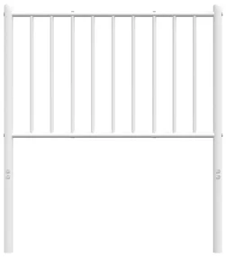 Testiera in metallo bianco 75 cm