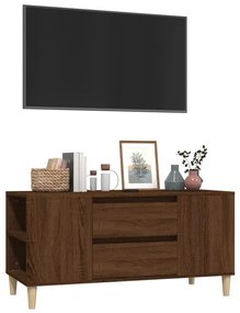 Mobile Porta TV Rovere Marrone 102x44,5x50 cm Legno Multistrato