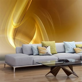 Fotomurale  Gold fractal background  Colore Marrone, Dimensioni e Misure 250x193