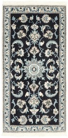 Nain Tappeto 140 x 70 Blu (Iran) Annodato A Mano
