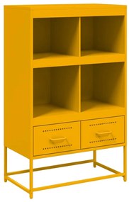 Credenza giallo mostarda 68,5x39x111,5 acciaio laminato freddo