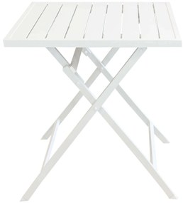 ABELUS - set tavolo in alluminio cm 70 x 70 x 73 h con 2 sedie Gaja