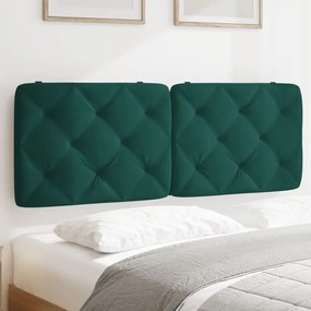 Cuscino Testiera Verde Scuro 140 Cm İn Velluto /