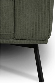 Divano angolare verde scuro (con penisola a sinistra/a L) con rivestimento in ciniglia Amsterdam – Scandic