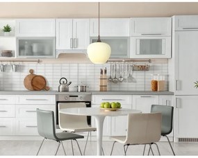 Globo 15548H1C - Lampadario a sospensione con filo MAXY 1xE27/60W/230V bianco/marrone