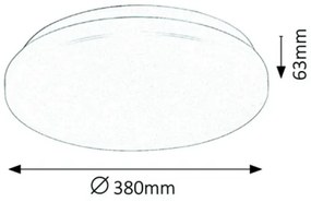Rabalux 3339 - Plafoniera LED ROB LED/32W/230V
