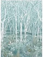Wald-Tapete Sylvania von Osborne & Little - Mint/ Teal