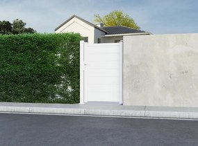 Palo quadrato in alluminio GARDENGATE bianco L 10 x H 180 x Sp 10 cm