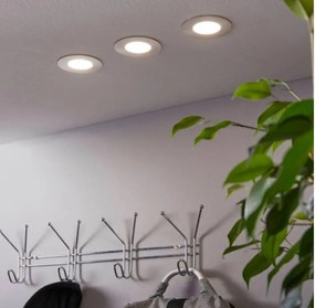 Set da 3 pezzi, faretto da incasso con fonte luminosa fisso Modulo LED EGLO FUEVA-C nichel Ø 8.5 cm Luce rgbw