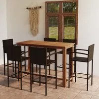 Set Bar da Giardino 7 pz Marrone 3068016