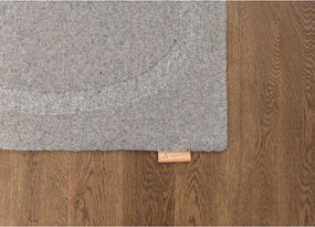 Tappeto in lana grigio 200x300 cm Morphic Organica - Agnella
