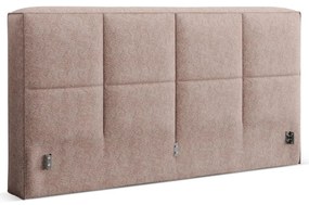 Testiera rosa chiaro imbottita 249x100 cm Darren – Micadoni