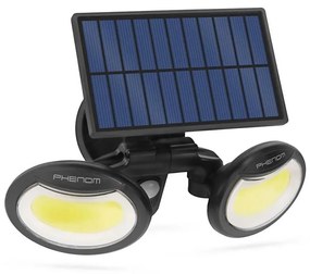 Riflettore LED solare con sensore 2xLED/4W/5V IP65