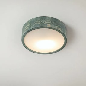 Brilagi - Lampada da soffitto PINO 1xE27/15W/230V pino/verde diam. 27,5 cm