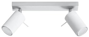 Sollux SL.0088 - Faretto RING 2 2xGU10/10W/230V bianco